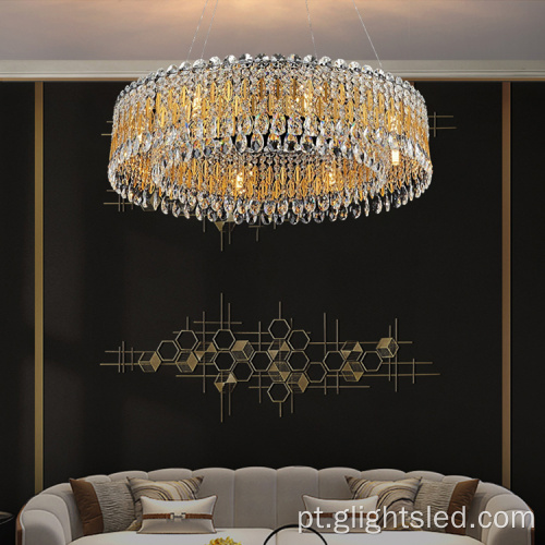 K9 cristal 3000k hotel redondo pendurar lustre led